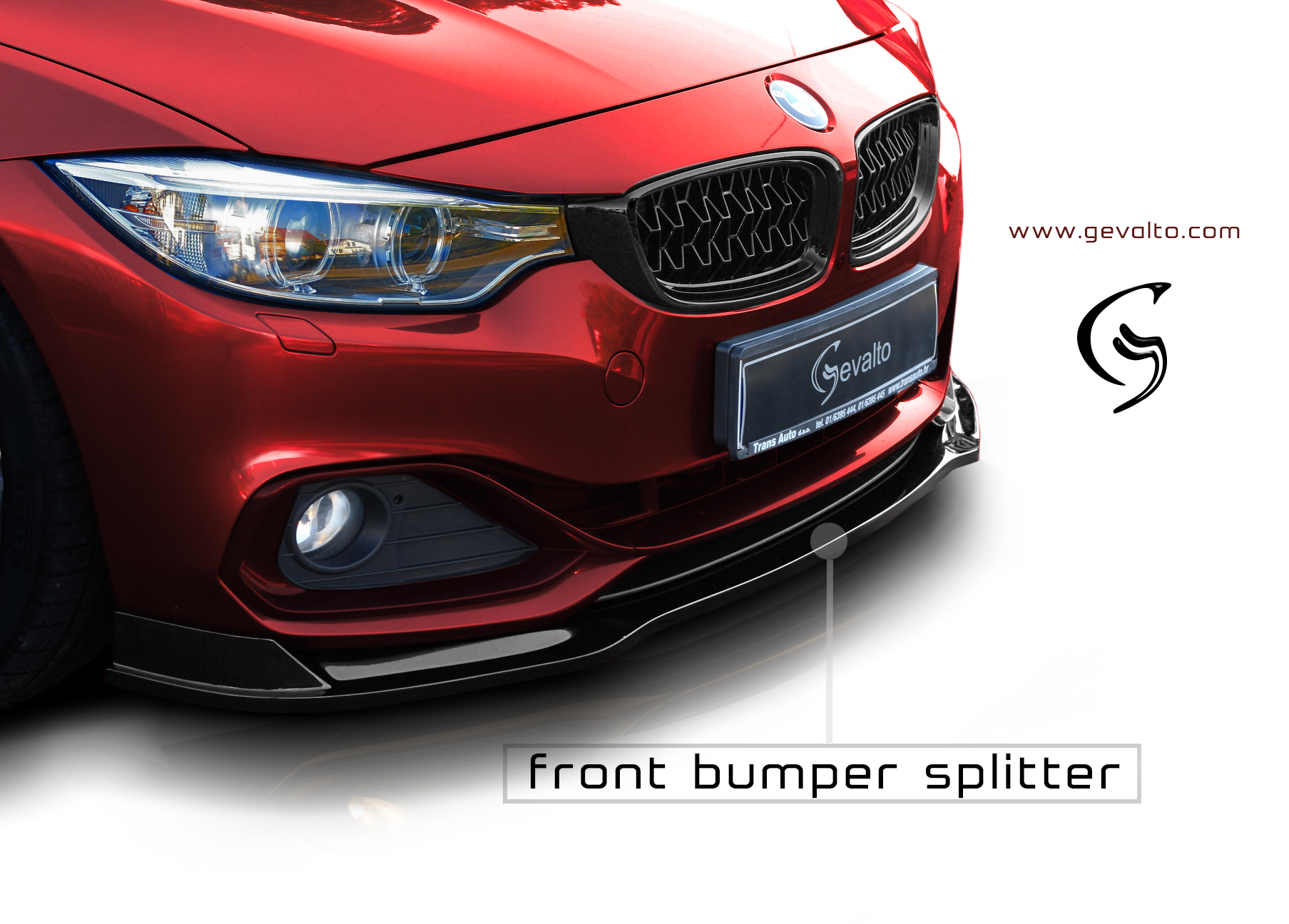 FRONT BUMPER SPLITTER | BMW 4 (F32/F33/F36) - Gevalto